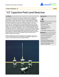 Thumbnail of document Data Sheet - LS Capacitive Point Level Switch